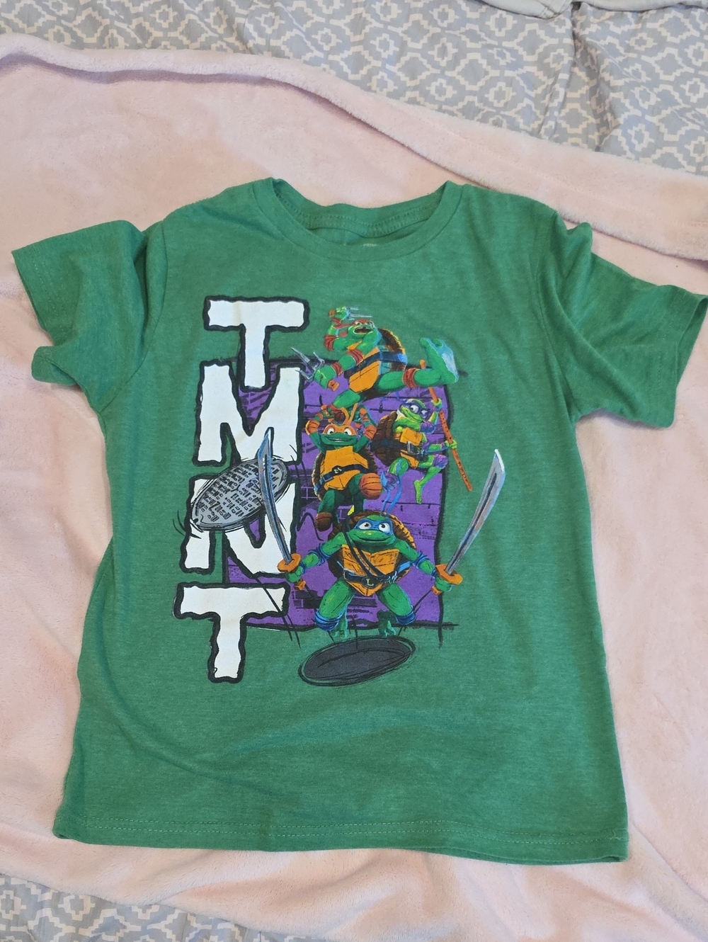 Green Teenage Mutant Ninja Turtles Graphic Tee - Kids Short Sleeve